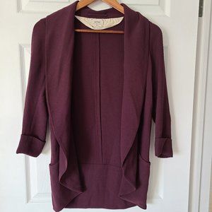 Aritzia Wilfred Chevalier Burgundy Blazer